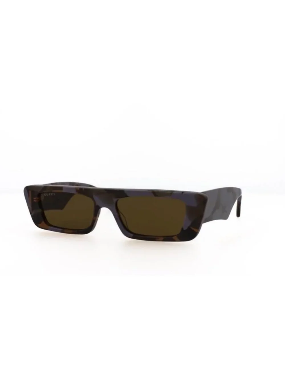 New Gucci Mens Square/Rectangle Havana Havana Brown Fashion Designer Sunglasses